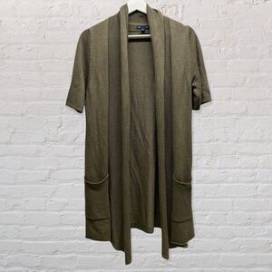 Gap Open front short sleeve drape cardigan size Small